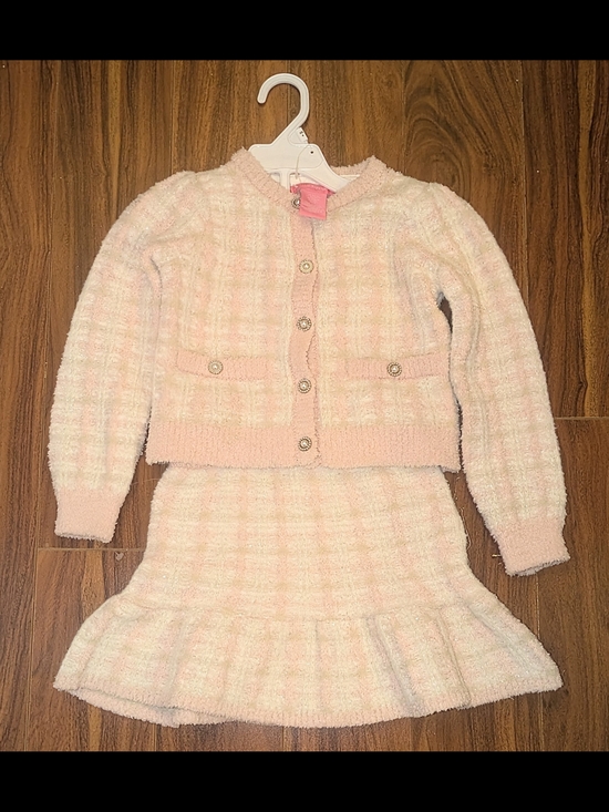 Isaac Mizrahi Other - Girls' Sz4 Isaac Mizrahi Pink Soft Tweed-Stye Matching Set, Brand New.